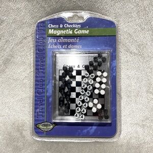 *NEW* Chess and Checkers Magnetic Mini Travel Game